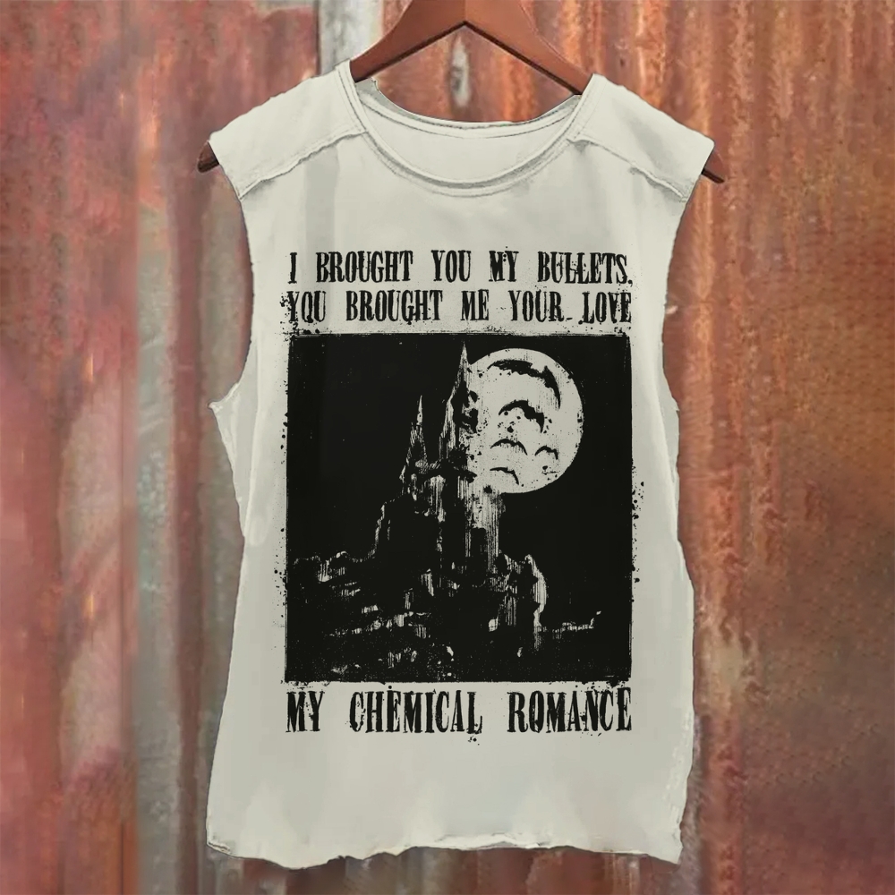 Vintage My Chemical Romance Bullets Casual Printed Tank Top